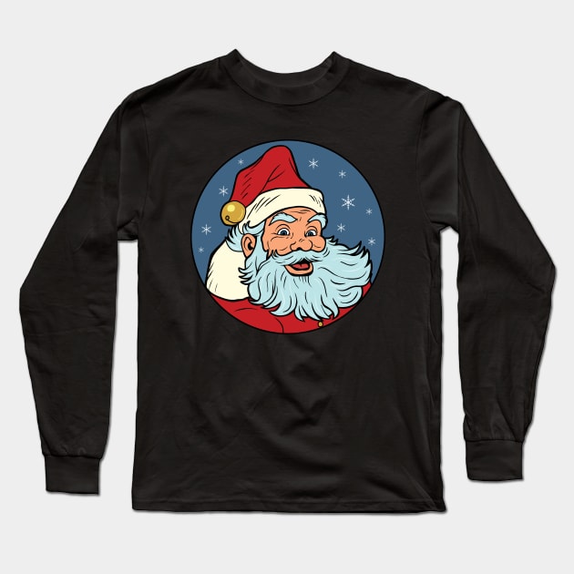 Pop Art Santa Long Sleeve T-Shirt by valentinahramov